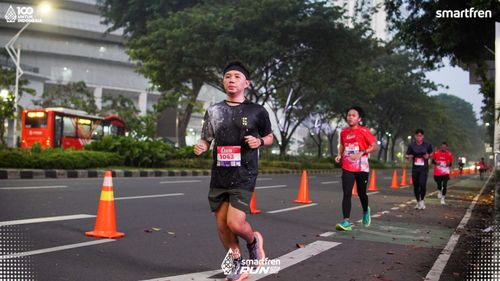 Race photo from Smartfren Run 2025 