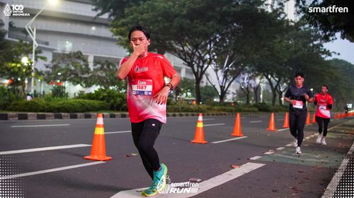 Race photo from Smartfren Run 2025 