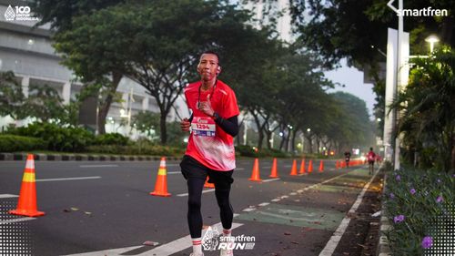 Race photo from Smartfren Run 2025 