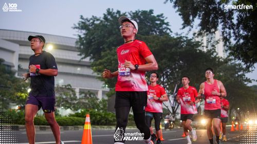 Race photo from Smartfren Run 2025 