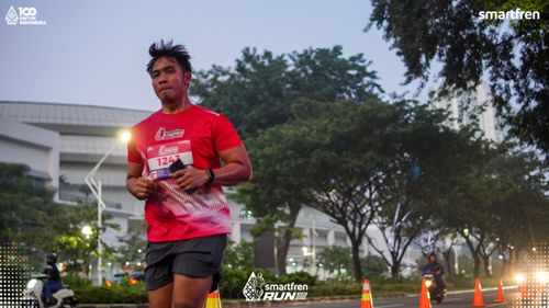 Race photo from Smartfren Run 2025 