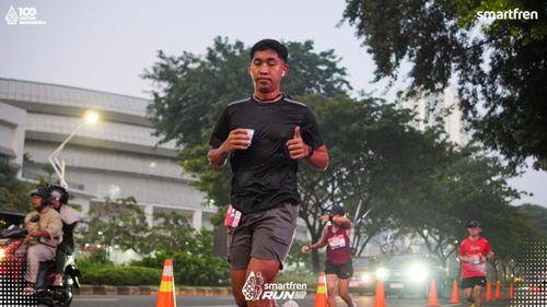 Race photo from Smartfren Run 2025 