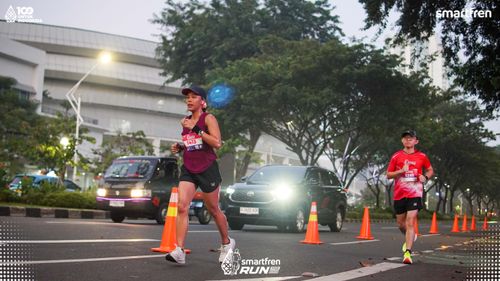 Race photo from Smartfren Run 2025 