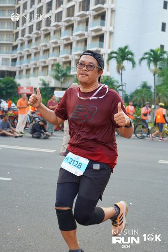 Race photo from Nu Skin Run 10K