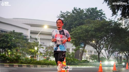 Race photo from Smartfren Run 2025 