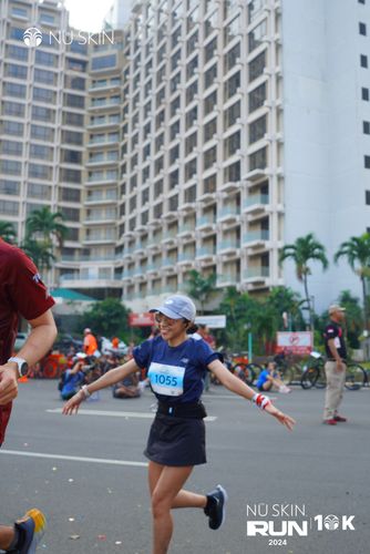 Race photo from Nu Skin Run 10K