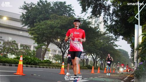 Race photo from Smartfren Run 2025 