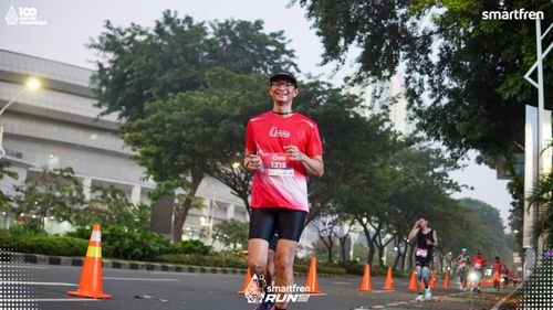 Race photo from Smartfren Run 2025 