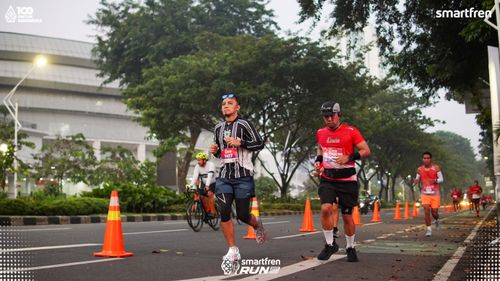 Race photo from Smartfren Run 2025 