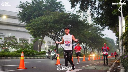 Race photo from Smartfren Run 2025 
