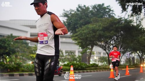 Race photo from Smartfren Run 2025 