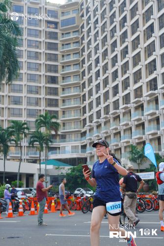 Race photo from Nu Skin Run 10K