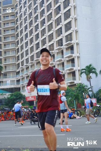Race photo from Nu Skin Run 10K