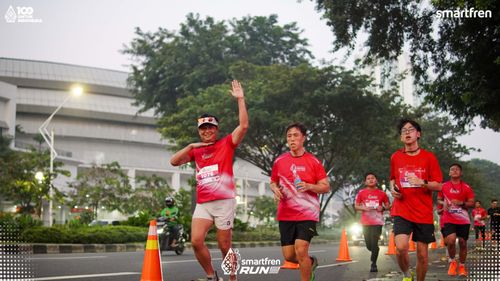Race photo from Smartfren Run 2025 
