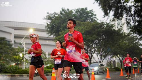 Race photo from Smartfren Run 2025 