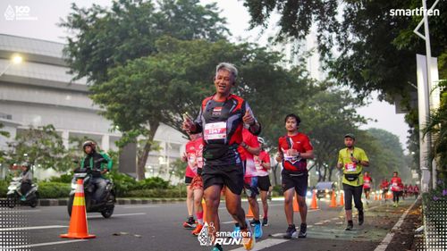 Race photo from Smartfren Run 2025 