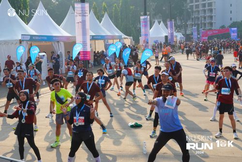 Race photo from Nu Skin Run 10K