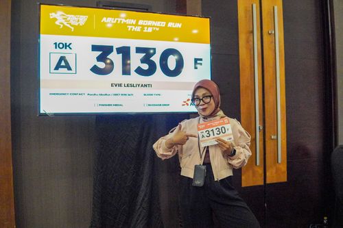 Race photo from Arutmin Borneo Run 2024