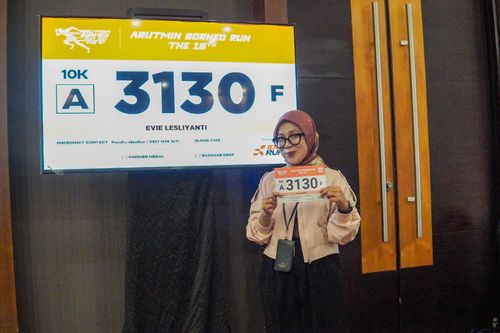 Race photo from Arutmin Borneo Run 2024