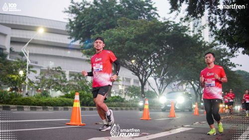 Race photo from Smartfren Run 2025 