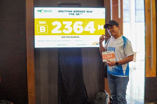 Race photo from Arutmin Borneo Run 2024