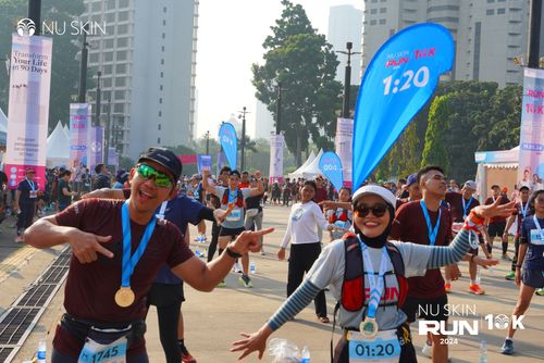 Race photo from Nu Skin Run 10K