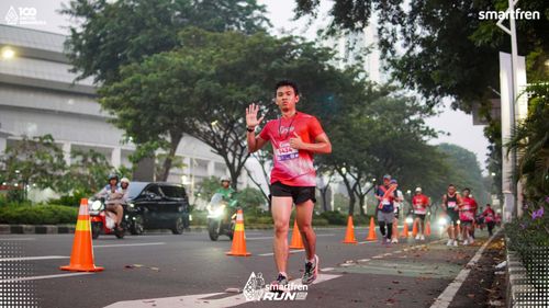 Race photo from Smartfren Run 2025 
