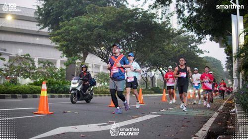 Race photo from Smartfren Run 2025 