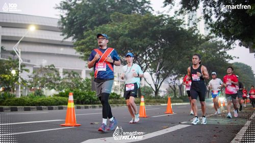 Race photo from Smartfren Run 2025 