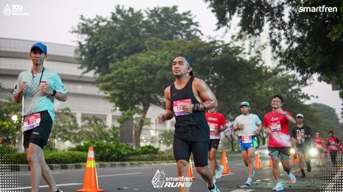 Race photo from Smartfren Run 2025 