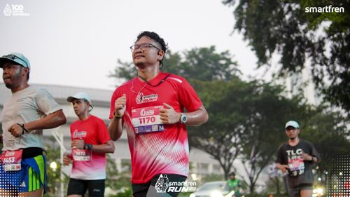 Race photo from Smartfren Run 2025 