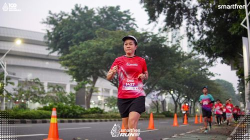 Race photo from Smartfren Run 2025 