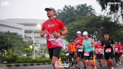 Race photo from Smartfren Run 2025 