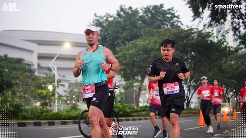 Race photo from Smartfren Run 2025 