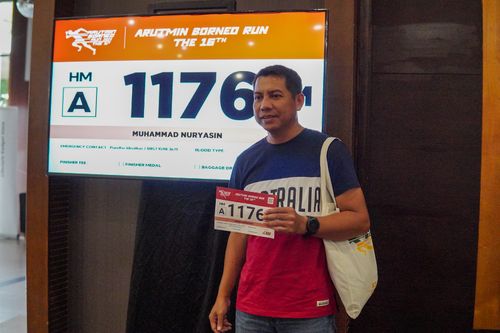 Race photo from Arutmin Borneo Run 2024