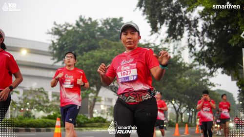Race photo from Smartfren Run 2025 