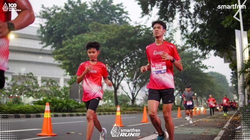 Race photo from Smartfren Run 2025 