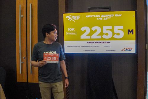 Race photo from Arutmin Borneo Run 2024