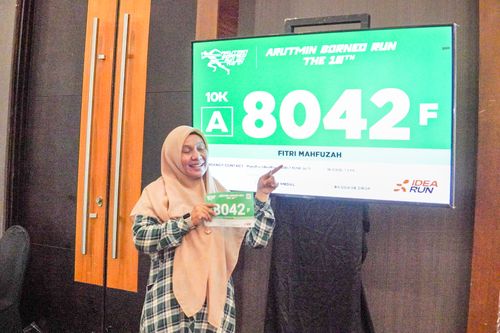 Race photo from Arutmin Borneo Run 2024