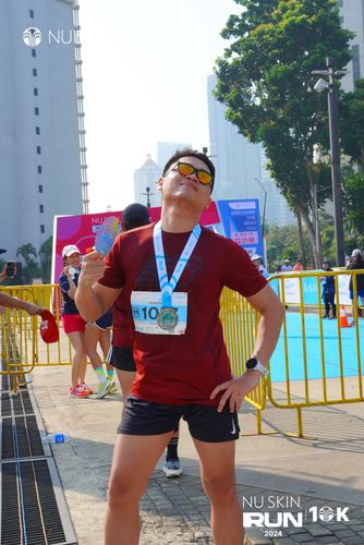 Race photo from Nu Skin Run 10K