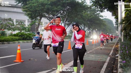 Race photo from Smartfren Run 2025 
