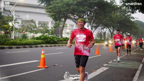 Race photo from Smartfren Run 2025 