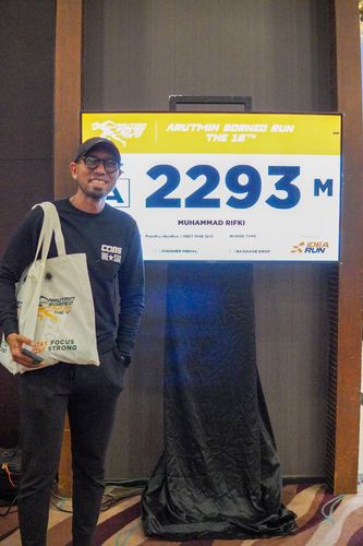 Race photo from Arutmin Borneo Run 2024