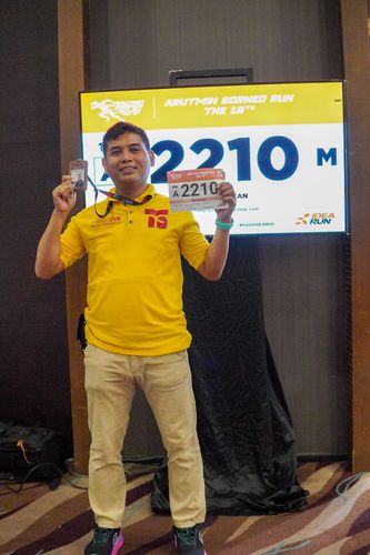 Race photo from Arutmin Borneo Run 2024