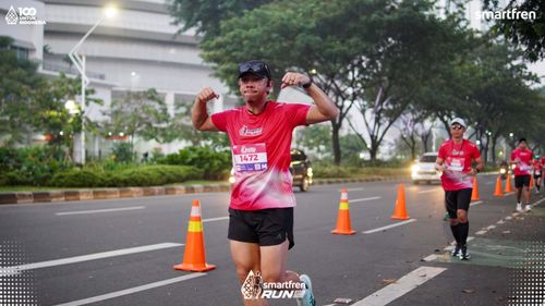 Race photo from Smartfren Run 2025 