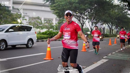 Race photo from Smartfren Run 2025 