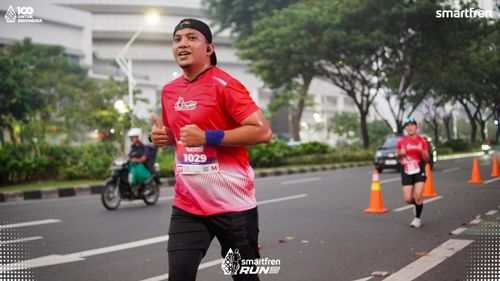 Race photo from Smartfren Run 2025 
