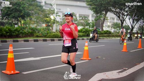 Race photo from Smartfren Run 2025 