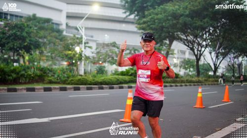 Race photo from Smartfren Run 2025 