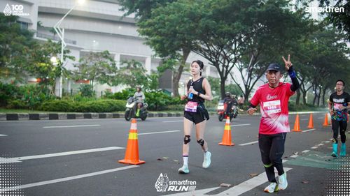 Race photo from Smartfren Run 2025 